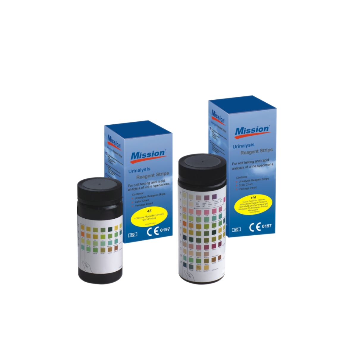 Tiras reactivas Mission para análisis de orina