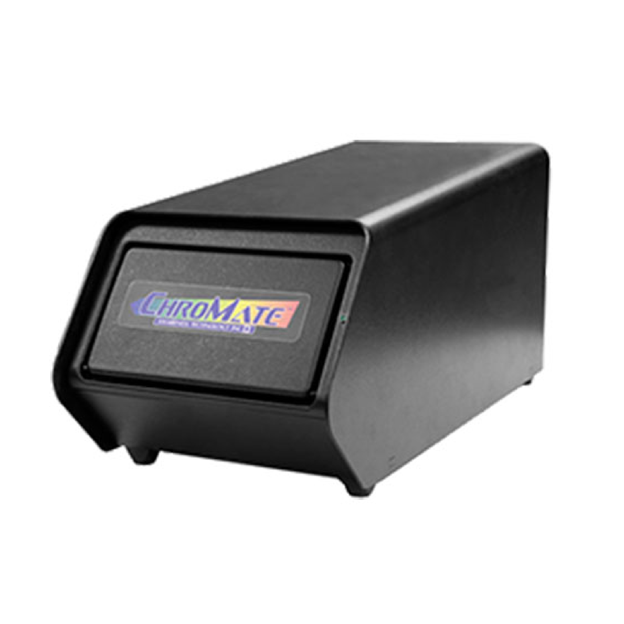 Escáner negro ChromaLite sobre fondo neutro