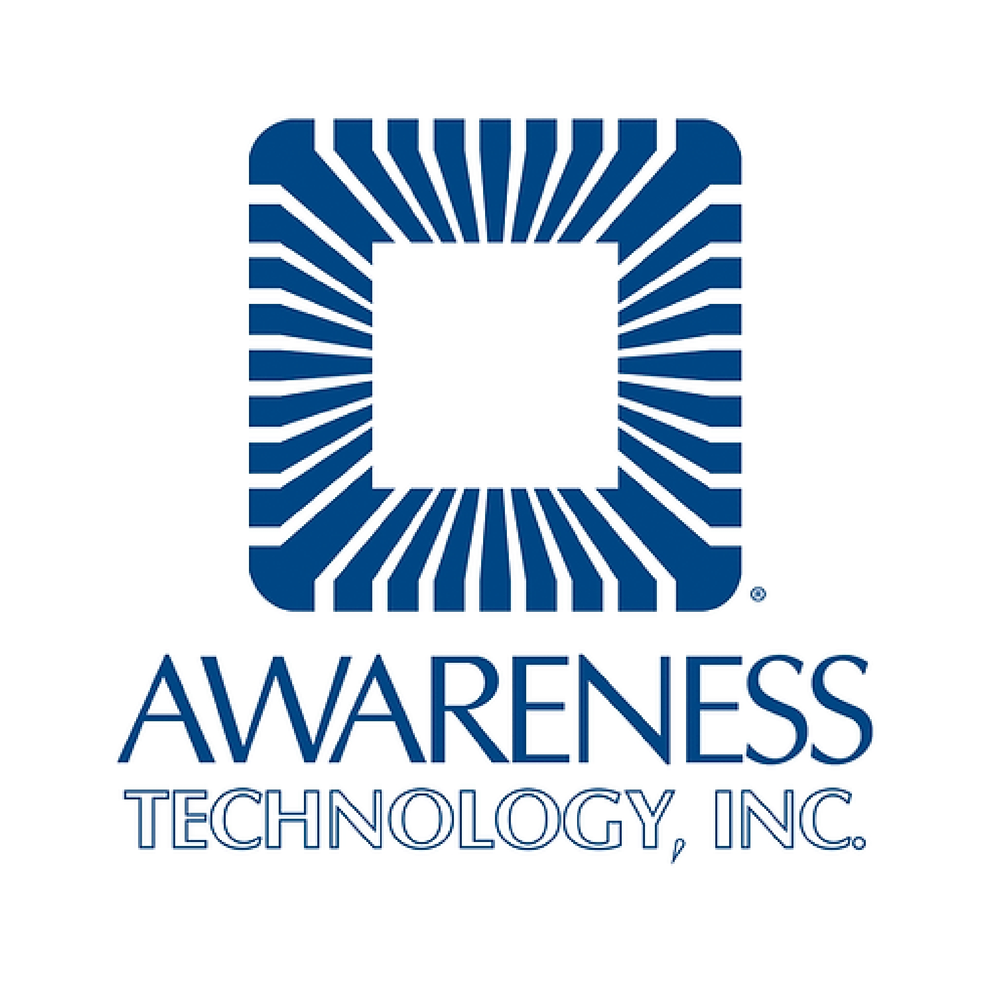 Logotipo azul Awareness Technology, Inc.