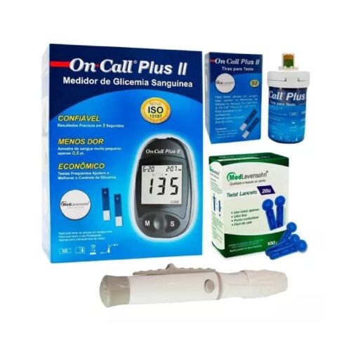 Kit medidor de glucosa On Call Plus II