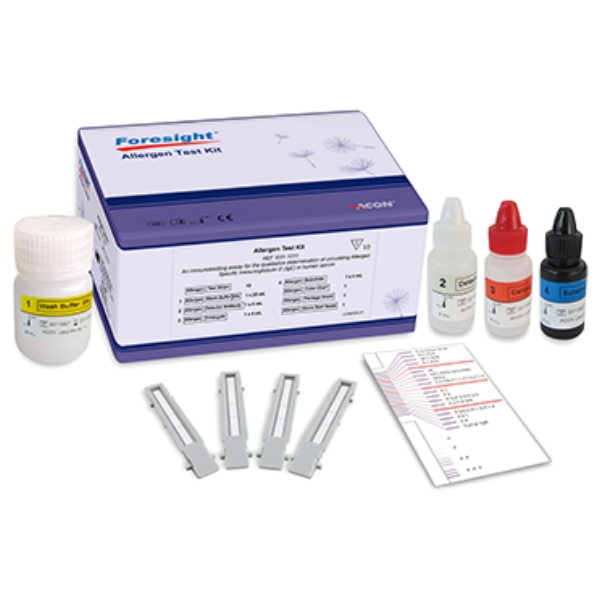 Kit de prueba de alérgenos Foresight con reactivos