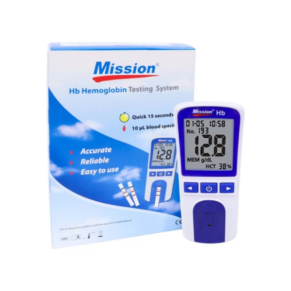 Sistema de medición de hemoglobina Mission Hb